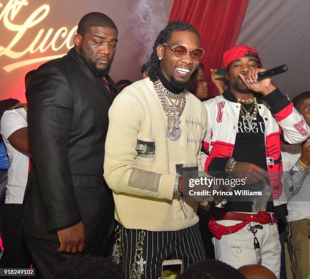 Offset of The Group Migos attends Trap Du Soleil celebrating YFN Lucci on February 13, 2018 in Atlanta, Georgia.