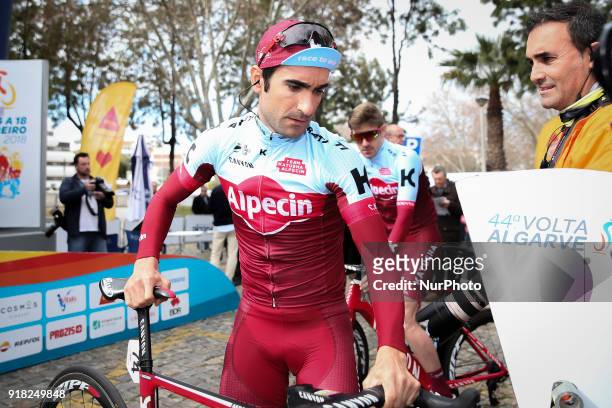 Tiago Machado of Team Katusha Alpecin before the 1st stage of the cycling Tour of Algarve between Albufeira and Lagos, on February 14, 2018.