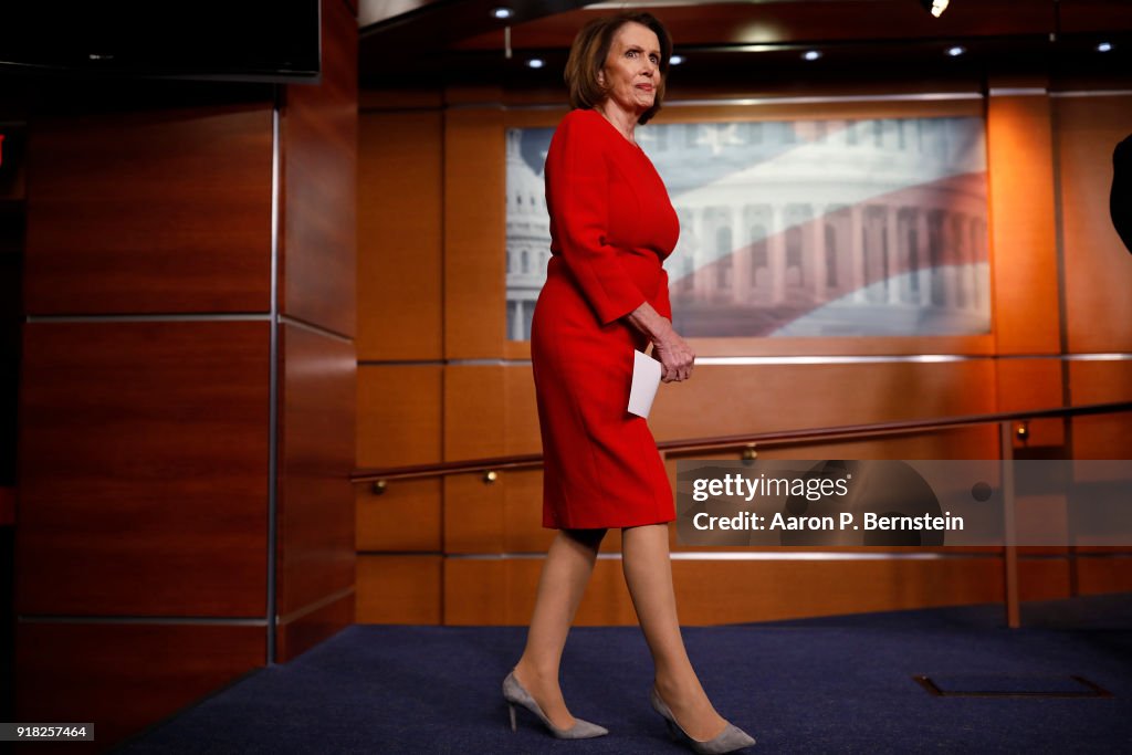 House Democratic Leader Nancy Pelosi And House Dems Hold News Conference On Election Security