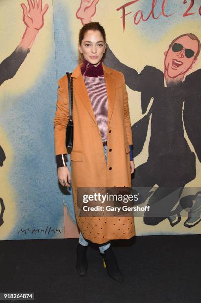 Fashion consultant Sofia Sanchez de Betak attends the Michael Kors fashion show during New York Fashion Week at Vivian Beaumont Theatre on February...