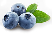 Ripe blueberries.