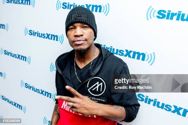 Ne-Yo visits SiriusXM at SiriusXM Studios on February 14, 2018 in New York City.
