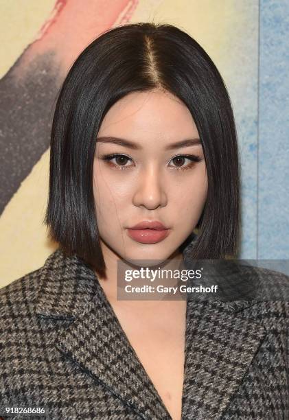 Natasha Lau attends the Michael Kors fashion show during New York Fashion Week at Vivian Beaumont Theatre on February 14, 2018 in New York City.