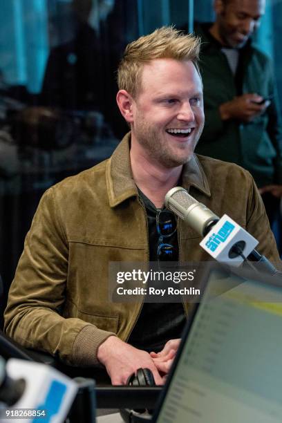 Bobby Berk visits SiriusXM to talk about the "Queer Eye for the Straight Guy" reboot at SiriusXM Studios on February 14, 2018 in New York City.