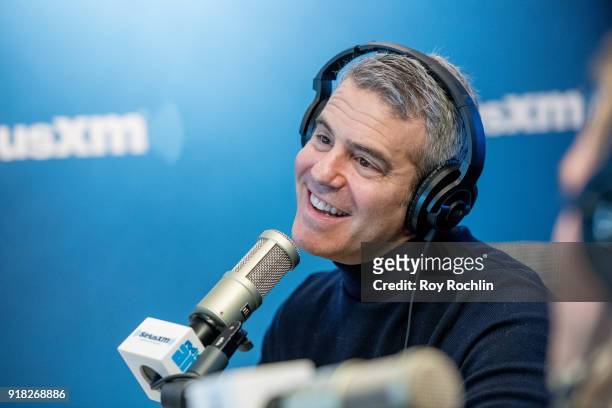 Andy Cohen hosts Talk Andy at SiriusXM Studios on February 14, 2018 in New York City.
