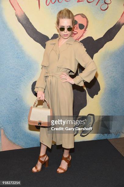 Theodora Richards attends the Michael Kors fashion show during New York Fashion Week at Vivian Beaumont Theatre on February 14, 2018 in New York City.