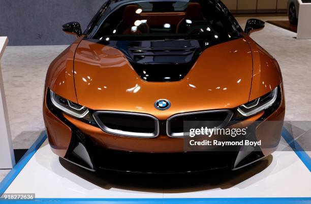 I8 is on display at the 110th Annual Chicago Auto Show at McCormick Place in Chicago, Illinois on February 8, 2018.