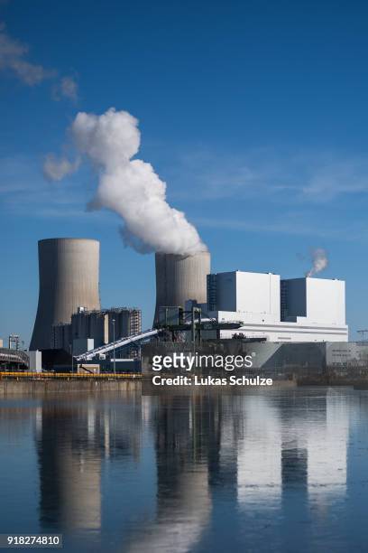 General view of the RWE Kraftwerk Westfalen coal-fired power plant on February 14, 2018 near Hamm, Germany. The plant uses bituminous coal and has a...