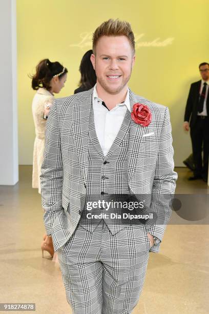 Photographer Andrew Werner attends the Leanne Marshall front row during New York Fashion Week: The Shows at Gallery II at Spring Studios on February...