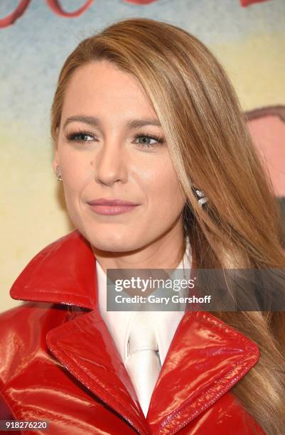 Blake Lively attends the Michael Kors fashion show during New York Fashion Week at Vivian Beaumont Theatre on February 14, 2018 in New York City.