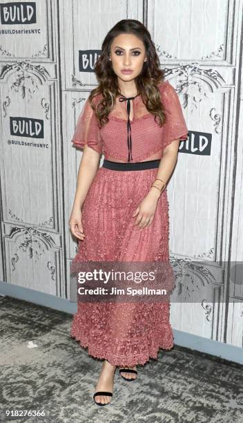 Actress Francia Raisa attends the Build Series to discuss "grown-ish" at Build Studio on February 14, 2018 in New York City.