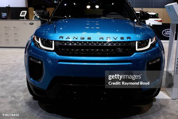 Land Rover Range Rover Evoque is on display at the 110th Annual Chicago Auto Show at McCormick Place in Chicago, Illinois on February 8, 2018.