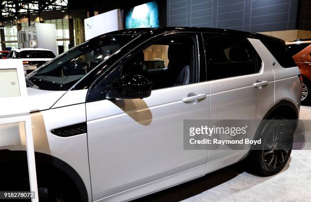 Land Rover Discovery Sport is on display at the 110th Annual Chicago Auto Show at McCormick Place in Chicago, Illinois on February 8, 2018.