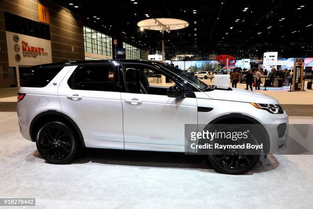 Land Rover Discovery Sport is on display at the 110th Annual Chicago Auto Show at McCormick Place in Chicago, Illinois on February 8, 2018.