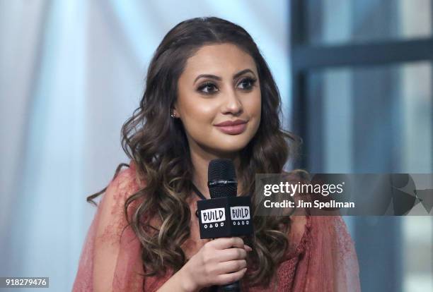 Actress Francia Raisa attends the Build Series to discuss "grown-ish" at Build Studio on February 14, 2018 in New York City.