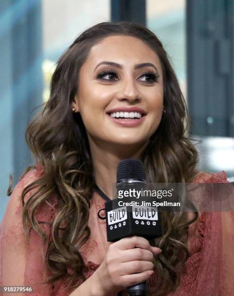 Actress Francia Raisa attends the Build Series to discuss "grown-ish" at Build Studio on February 14, 2018 in New York City.