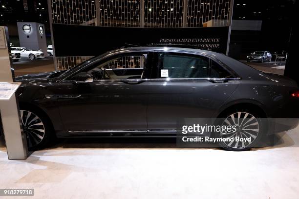 Lincoln Continental is on display at the 110th Annual Chicago Auto Show at McCormick Place in Chicago, Illinois on February 8, 2018.