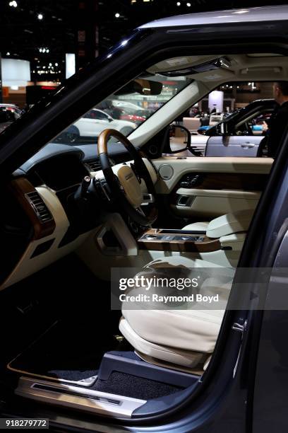 Land Rover Range Rover is on display at the 110th Annual Chicago Auto Show at McCormick Place in Chicago, Illinois on February 8, 2018.