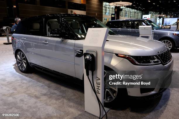 Land Rover Range Rover Sport is on display at the 110th Annual Chicago Auto Show at McCormick Place in Chicago, Illinois on February 8, 2018.