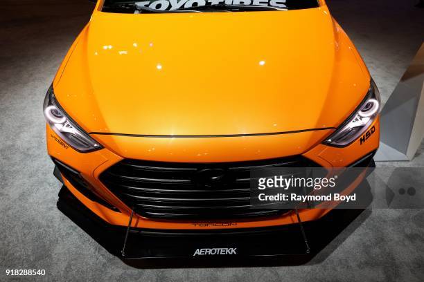 Hyundai BTR Elantra Sport Concept is on display at the 110th Annual Chicago Auto Show at McCormick Place in Chicago, Illinois on February 8, 2018.
