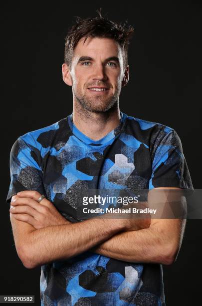 Tony Dodds poses during the NZOC Commonwealth Games headshots session on October 18, 2017 in Cambridge, New Zealand.