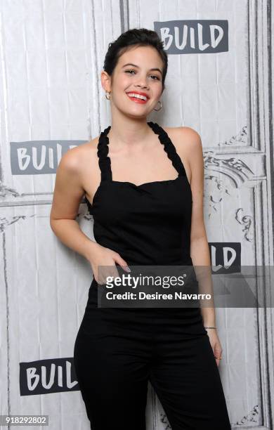 Actress Ariel Mortman attends Build Series to discuss 'Greenhouse Academy' at Build Studio on February 14, 2018 in New York City.