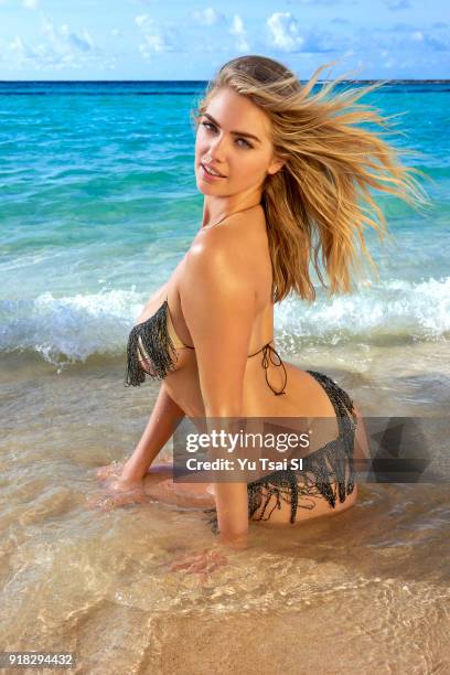 Swimsuit Issue 2018: Model Kate Upton poses for the 2018 Sports Illustrated swimsuit issue on October 9, 2017 in Aruba. PUBLISHED IMAGE. CREDIT MUST...