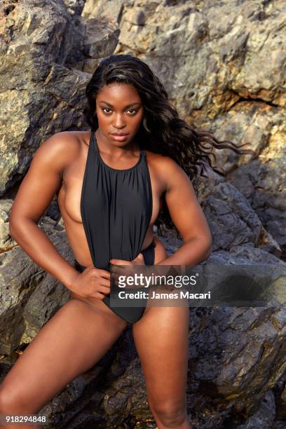 Swimsuit Issue 2018: Tennis player Sloane Stephens poses for the 2018 Sports Illustrated swimsuit issue on November 13, 2017 in Aruba. PUBLISHED...