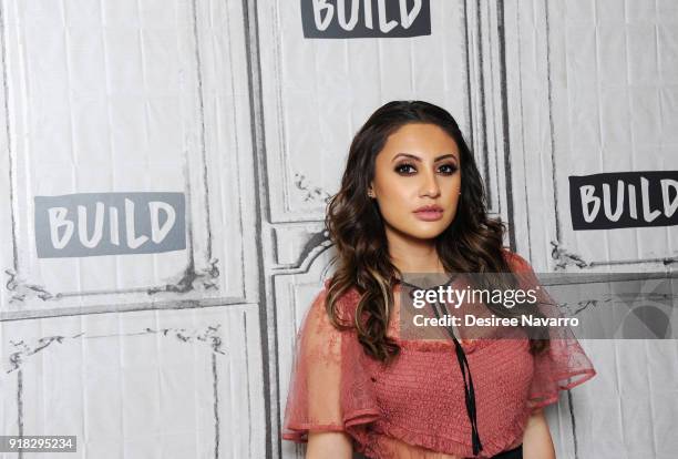 Actress Francia Raisa attends Build Series to discuss 'grown-ish' at Build Studio on February 14, 2018 in New York City.