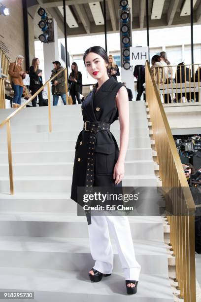 Davika Hoorne attends the Michael Kors Collection Fall 2018 Runway Show at the Vivian Beaumont Theatre on February 14, 2018 in New York City.