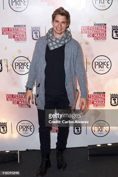 Carlos Baute attends the Magic International Festival premiere at Circo Price on February 14, 2018 in Madrid, Spain.