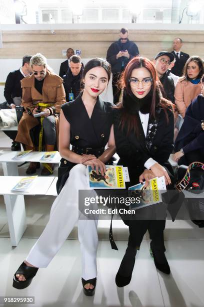 Davika Hoorne and Duang Poshyanonda attends the Michael Kors Collection Fall 2018 Runway Show at the Vivian Beaumont Theatre on February 14, 2018 in...