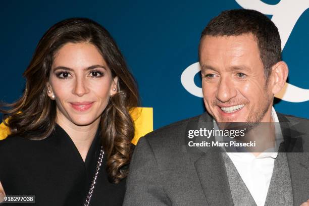 Yael Boon and Dany Boon attend the 'La Ch'tite Famille' Premiere at Cinema Gaumont Marignan on February 14, 2018 in Paris, France.