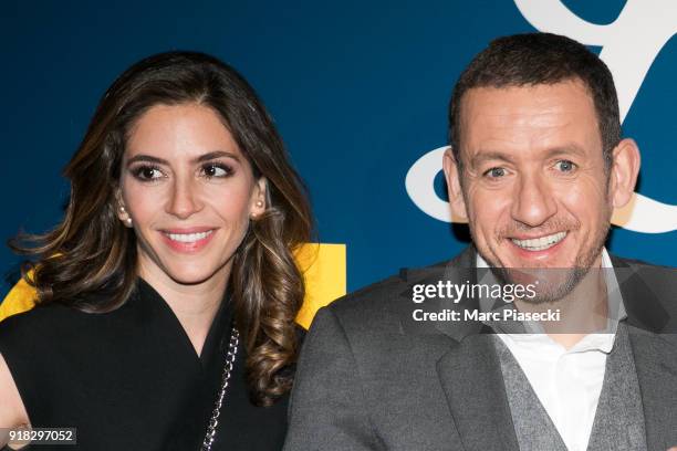 Yael Boon and Dany Boon attend the 'La Ch'tite Famille' Premiere at Cinema Gaumont Marignan on February 14, 2018 in Paris, France.