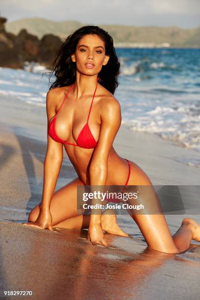 Swimsuit Issue 2018: Model Anne de Paula poses for the 2018 Sports Illustrated swimsuit issue on December 5, 2017 in Nevis. PUBLISHED IMAGE. CREDIT...