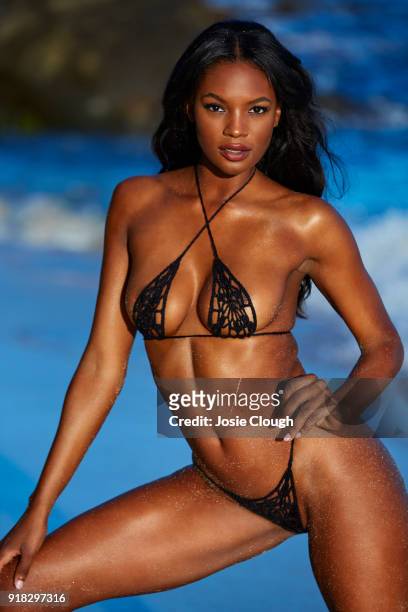 Swimsuit Issue 2018: Model Jasmyn Wilkins poses for the 2018 Sports Illustrated swimsuit issue on December 12, 2017 in Nevis. PUBLISHED IMAGE. CREDIT...