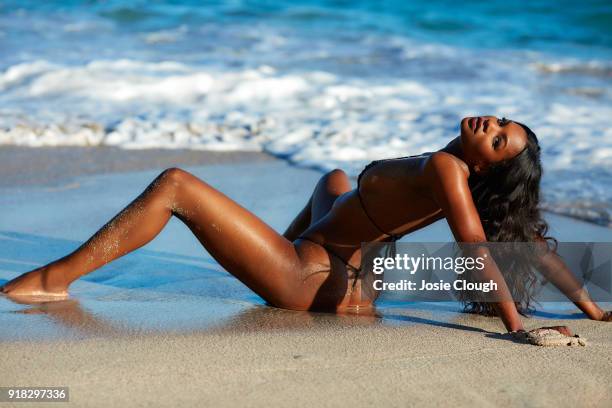 Swimsuit Issue 2018: Model Jasmyn Wilkins poses for the 2018 Sports Illustrated swimsuit issue on December 12, 2017 in Nevis. PUBLISHED IMAGE. CREDIT...