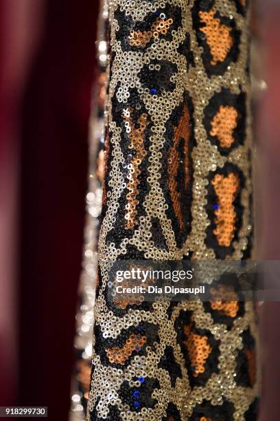 View of the fashion backstage for Marcel Ostertag during New York Fashion Week: The Shows at Gallery II at Spring Studios on February 14, 2018 in New...