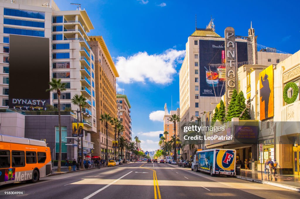 Sunset Boulevard-Hollywood in Los Angeles-USA