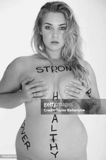 Swimsuit Issue 2018: Model Kate Wasley poses for the 2018 Sports Illustrated swimsuit issue 'In Her Own Words' body painting on October 22, 2017 at...