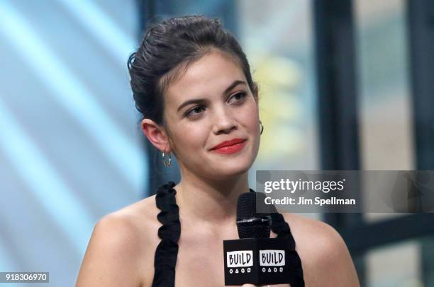 Actress Ariel Mortman attends the Build Series to discuss "Greenhouse Academy" at Build Studio on February 14, 2018 in New York City.