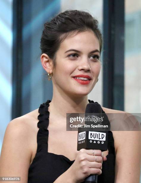 Actress Ariel Mortman attends the Build Series to discuss "Greenhouse Academy" at Build Studio on February 14, 2018 in New York City.