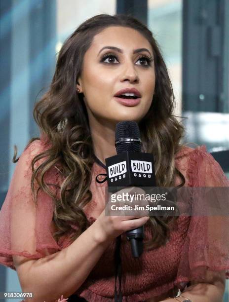 Actress Francia Raisa attends the Build Series to discuss "grown-ish" at Build Studio on February 14, 2018 in New York City.
