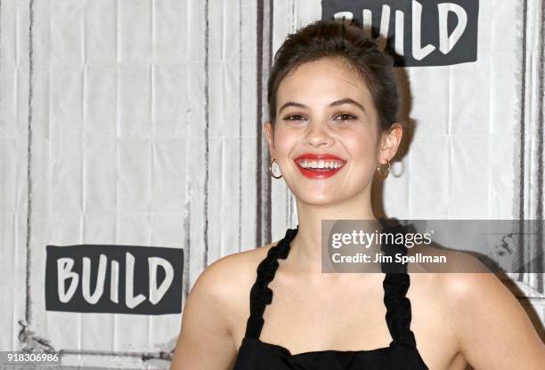 Actress Ariel Mortman attends the Build Series to discuss "Greenhouse Academy" at Build Studio on February 14, 2018 in New York City.