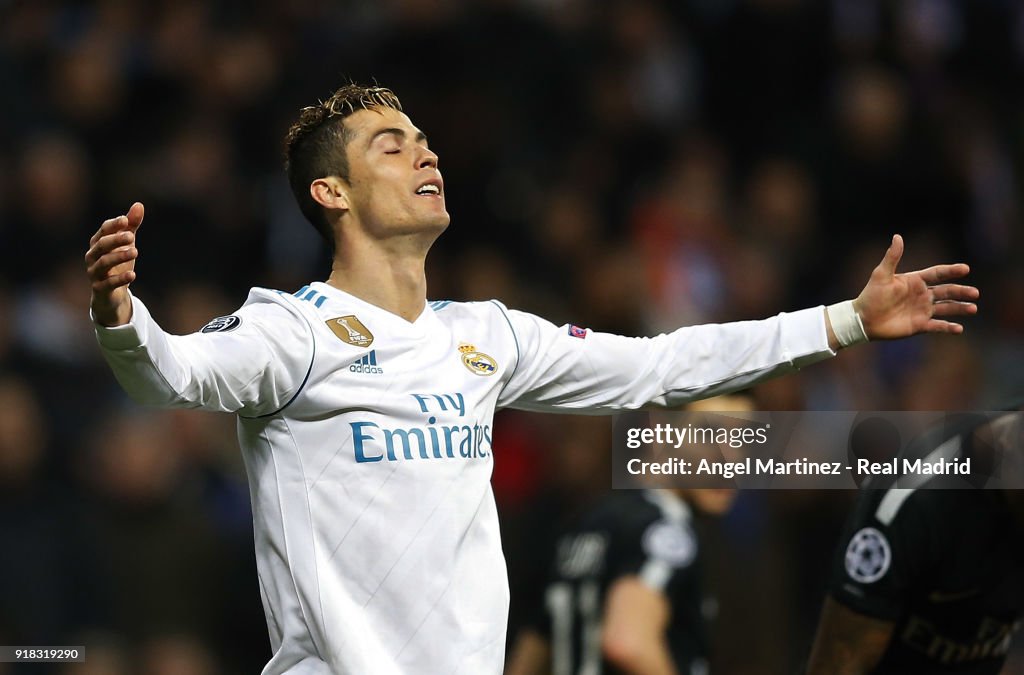 Real Madrid v Paris Saint-Germain - UEFA Champions League Round of 16: First Leg