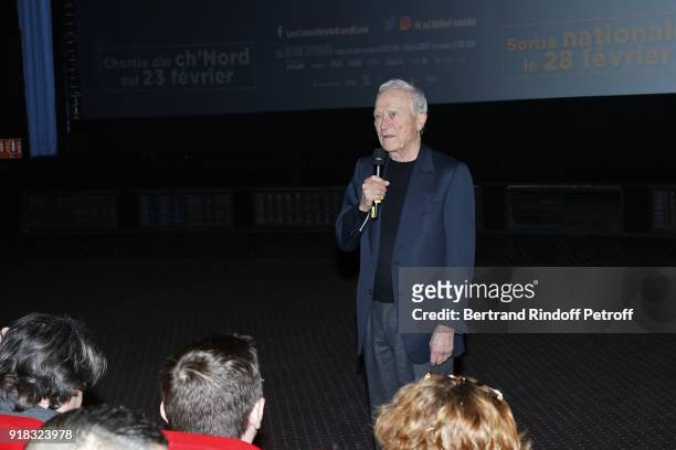 Jerome Seydoux attends the "La Ch'tite Famille" Paris Premiere at Cinema Gaumont Marignan on February 14, 2018 in Paris, France.