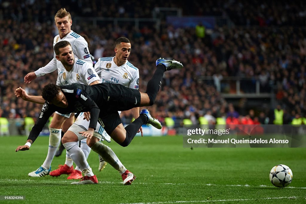 Real Madrid v Paris Saint-Germain - UEFA Champions League Round of 16: First Leg