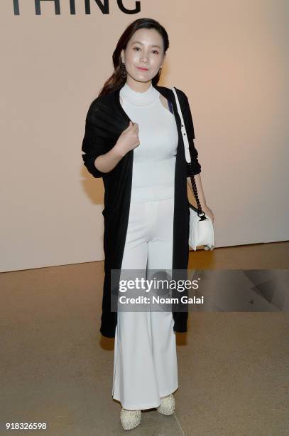 Actor Wen Yanxi attends the All Comes From Nothing x COOME FW18 show at Gallery II at Spring Studios on February 14, 2018 in New York City.