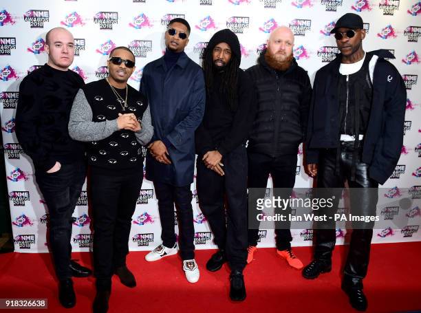 Boy Better Know arriving for the VO5 NME Awards 2018 held at the O2 Brixton Academy, London.