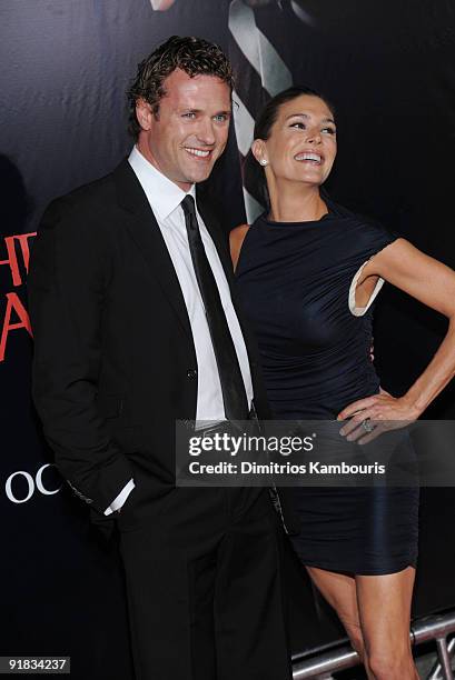 Actress Paige Turco and Jason O'Mara attends the premiere of "The Stepfather" at the SVA Theater on October 12, 2009 in New York City.